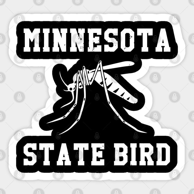 Minnesota Mosquito State Bird Sticker by tanambos